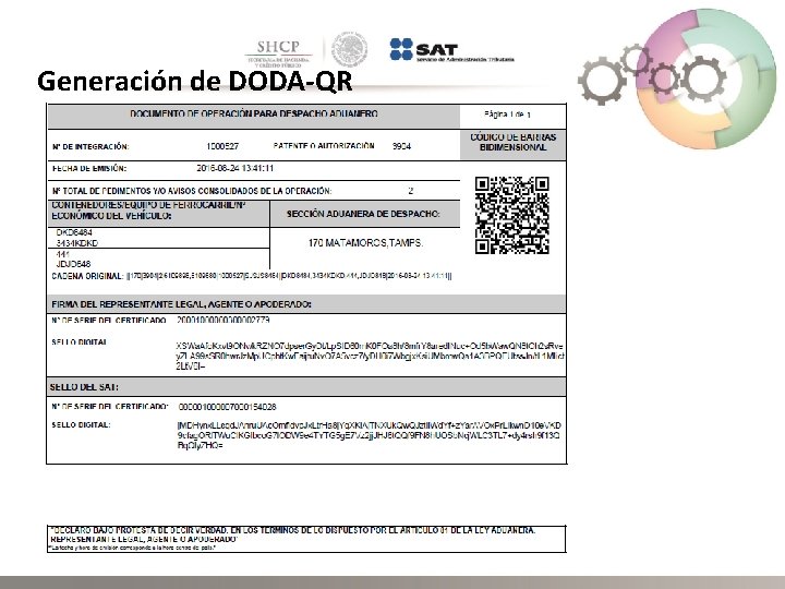 Generación de DODA-QR 