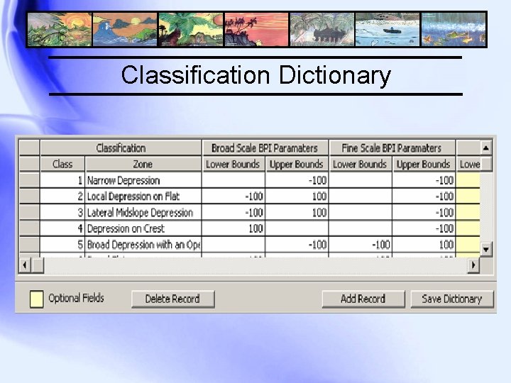 Classification Dictionary 