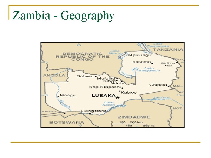 Zambia - Geography 