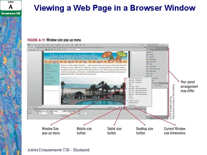 Viewing a Web Page in a Browser Window Adobe Dreamweaver CS 6 - Illustrated Viewing a Web Page in a Browser Window Adobe Dreamweaver CS 6 - Illustrated