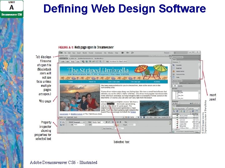 Defining Web Design Software Adobe Dreamweaver CS 6 - Illustrated Defining Web Design Software Adobe Dreamweaver CS 6 - Illustrated