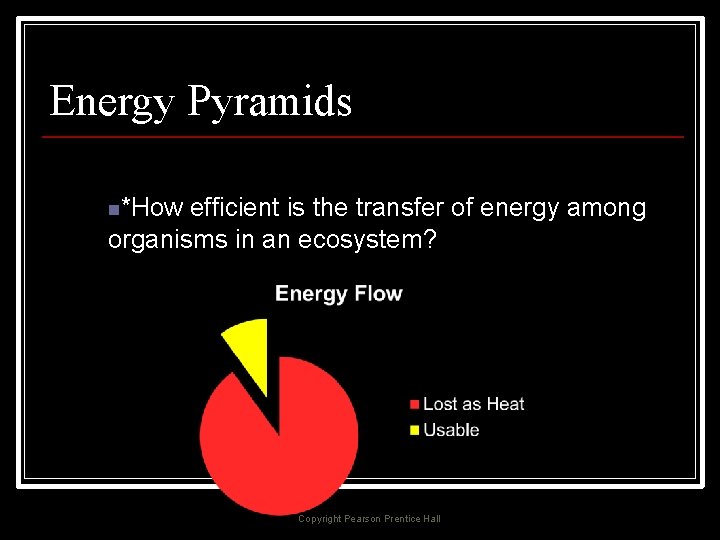 Energy Pyramids n*How efficient is the transfer of energy among organisms in an ecosystem?