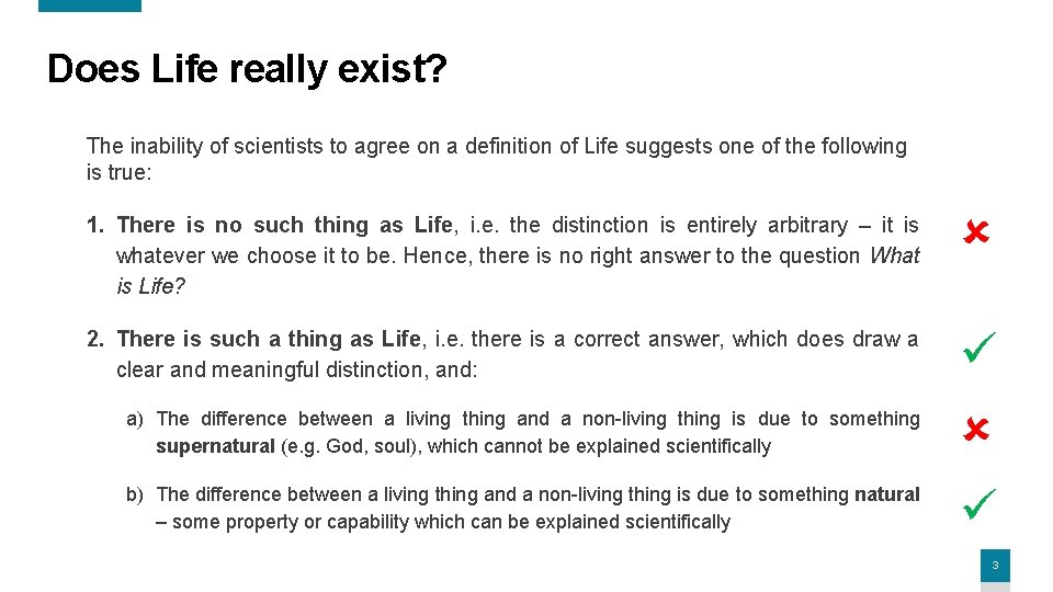 Does Life really exist? The inability of scientists to agree on a definition of