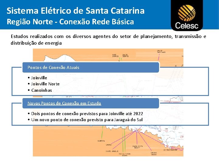 Sistema Elétrico de Santa Catarina Região Norte - Conexão Rede Básica Estudos realizados com