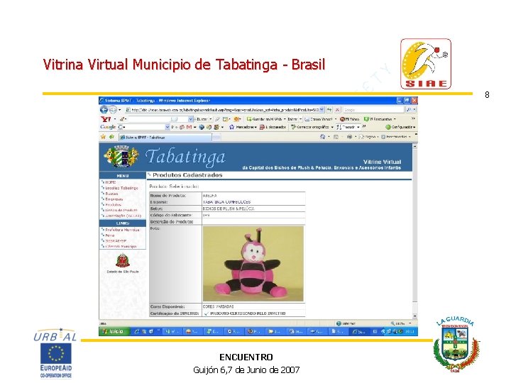 Vitrina Virtual Municipio de Tabatinga - Brasil 8 ENCUENTRO Guijón 6, 7 de Junio