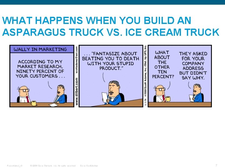 WHAT HAPPENS WHEN YOU BUILD AN ASPARAGUS TRUCK VS. ICE CREAM TRUCK Presentation_ID ©