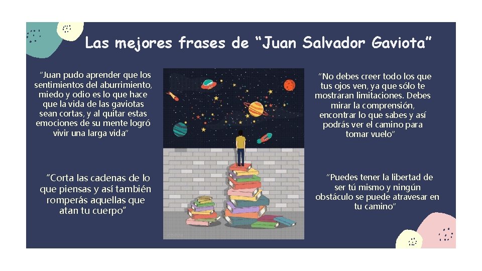 Las mejores frases de “Juan Salvador Gaviota” “Juan pudo aprender que los sentimientos del
