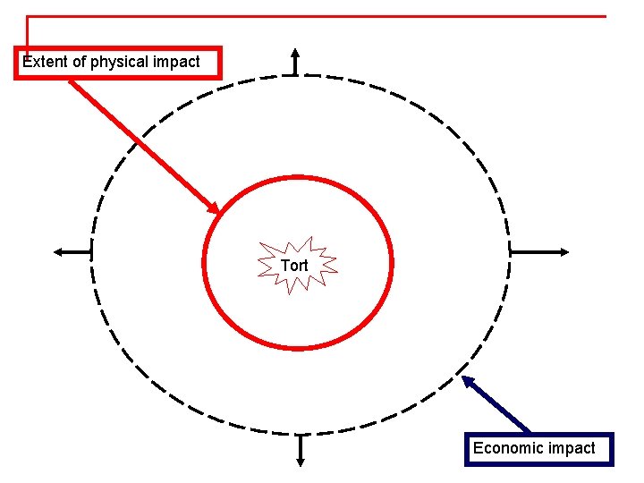 Extent of physical impact Tort Economic impact 