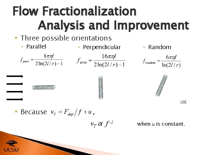 Flow Fractionalization Analysis and Improvement Three possible orientations ◦ Parallel ◦ Perpendicular ◦ Random