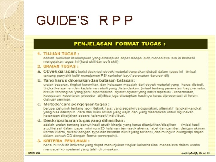 GUIDE’S R P P 