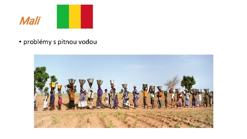 Mali • problémy s pitnou vodou 