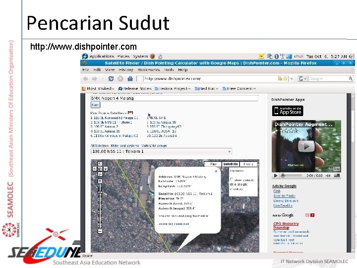 Pencarian Sudut http: //www. dishpointer. com 