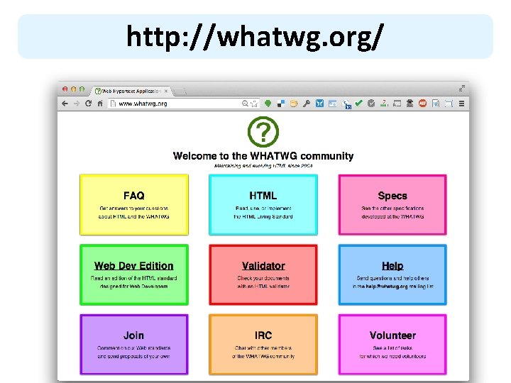 http: //whatwg. org/ 