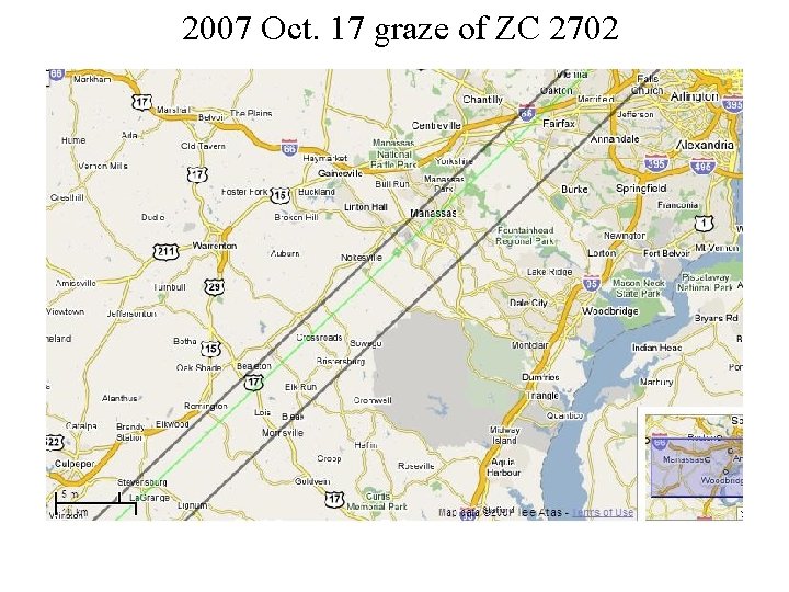 2007 Oct. 17 graze of ZC 2702 