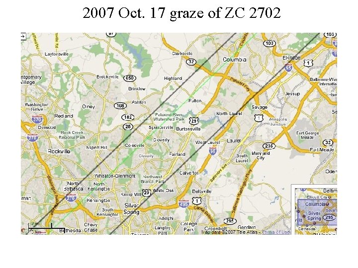 2007 Oct. 17 graze of ZC 2702 
