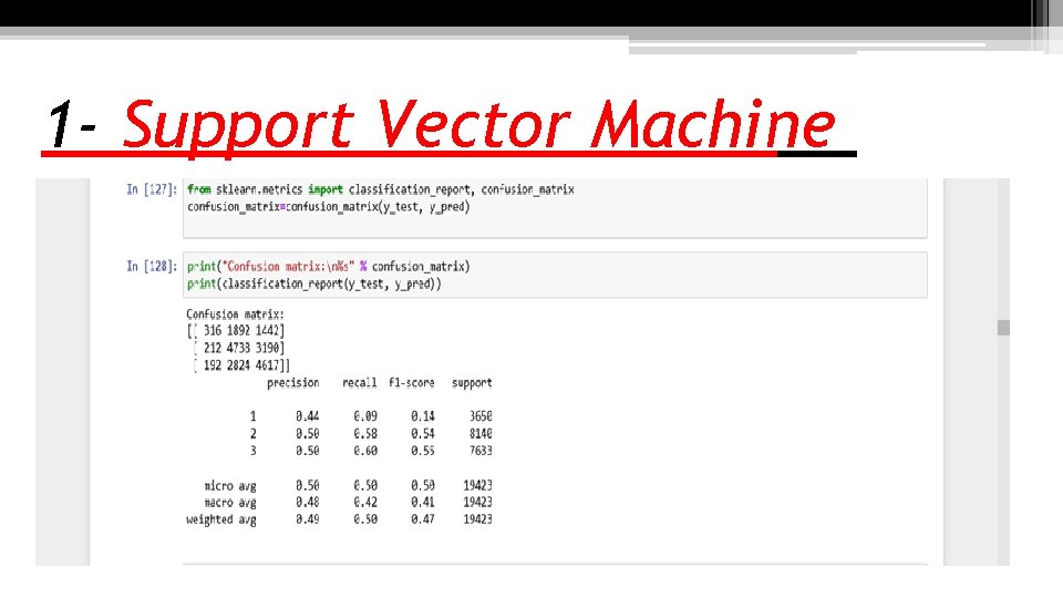 1 - Support Vector Machine 