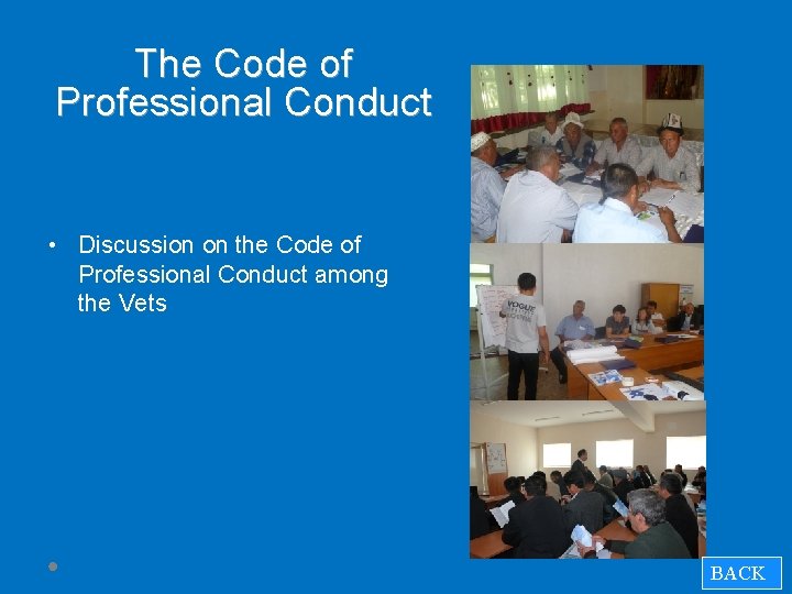 The Code of Professional Conduct • Discussion on the Code of Professional Conduct among