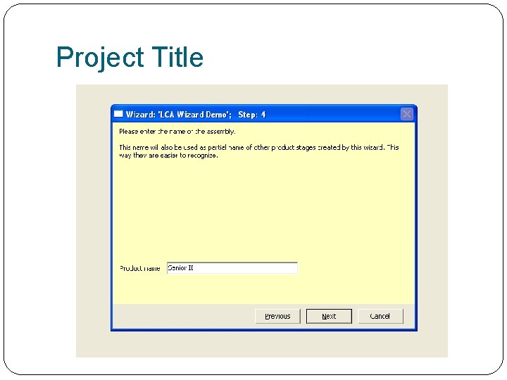 Project Title 