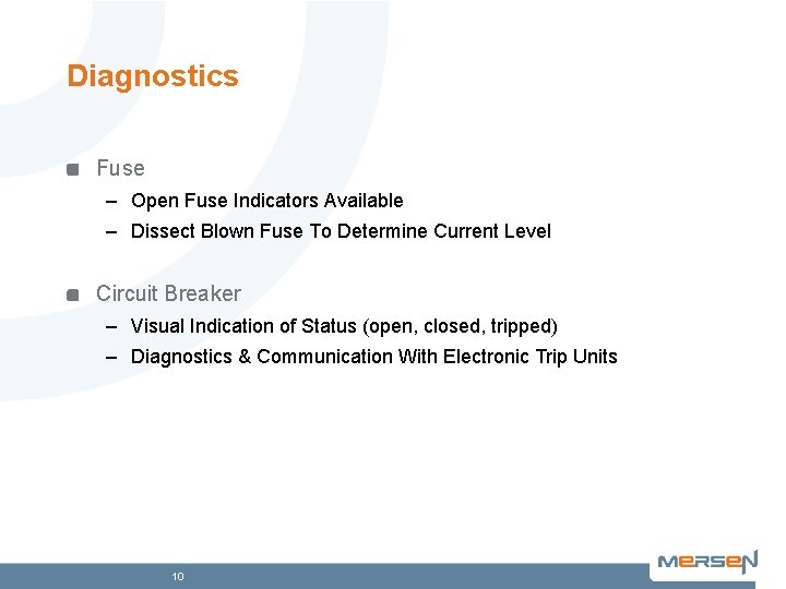 Diagnostics Fuse – Open Fuse Indicators Available – Dissect Blown Fuse To Determine Current