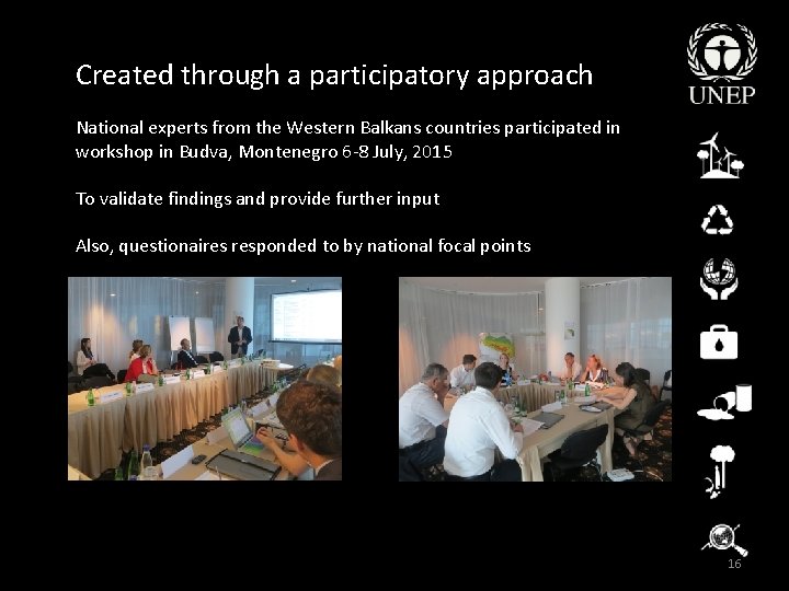 Created through a participatory approach National experts from the Western Balkans countries participated in