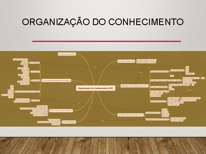 ORGANIZAÇÃO DO CONHECIMENTO 