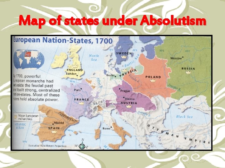 Map of states under Absolutism 