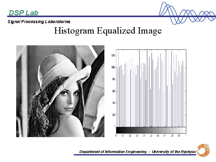 DSP Lab Signal Processing Laboratories Histogram Equalized Image Department of Information Engineering – University