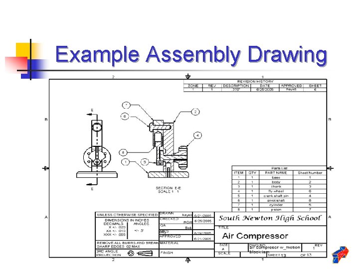 Example Assembly Drawing 