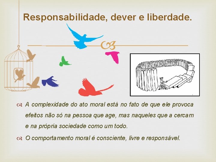 Responsabilidade, dever e liberdade. A complexidade do ato moral está no fato de que