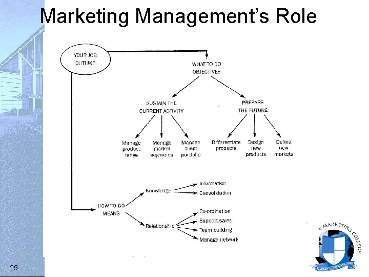 Marketing Management’s Role 29 