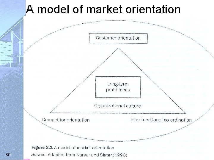 A model of market orientation 80 