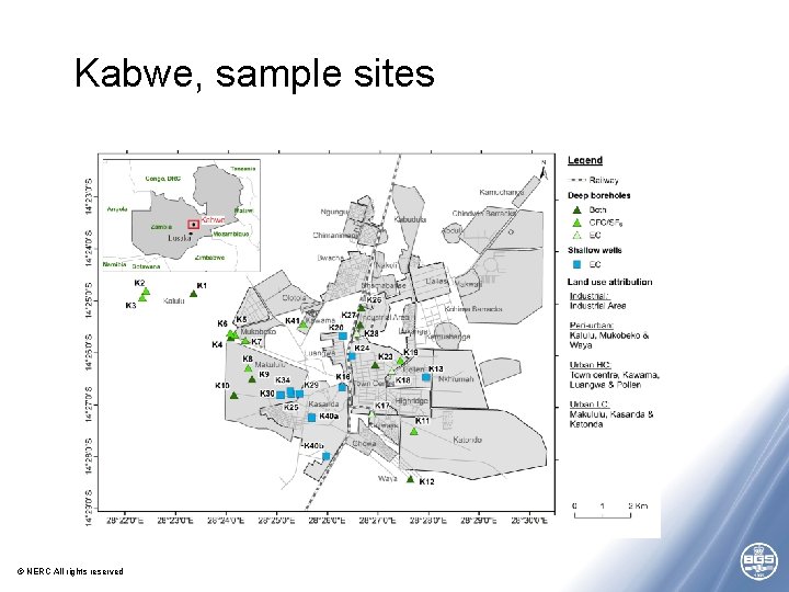 Kabwe, sample sites © NERC All rights reserved Kabwe, sample sites © NERC All rights reserved