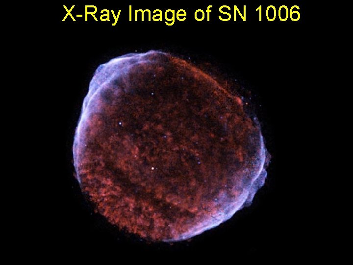 X-Ray Image of SN 1006 