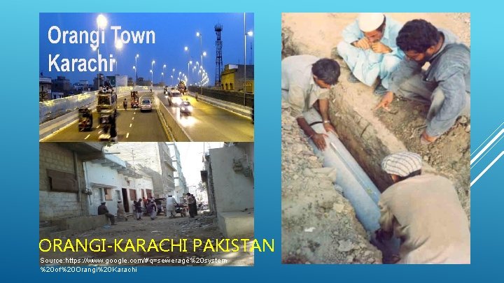 ORANGI-KARACHI PAKISTAN Source: https: //www. google. com/#q=sewerage%20 system %20 of%20 Orangi%20 Karachi 