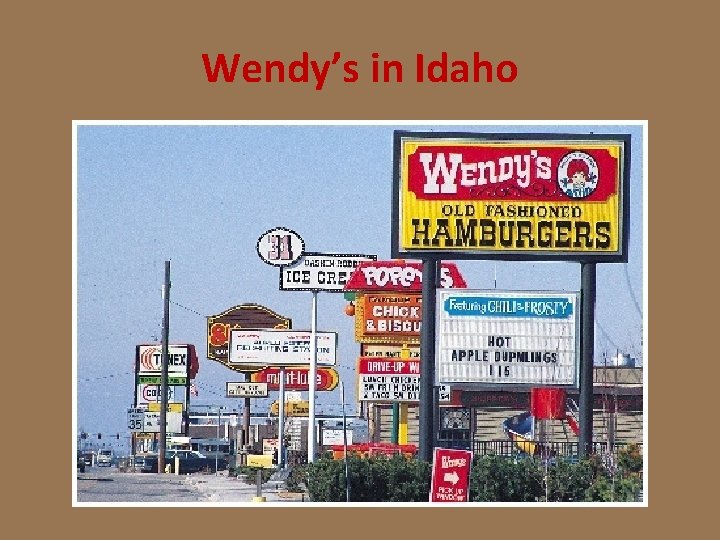 Wendy’s in Idaho 