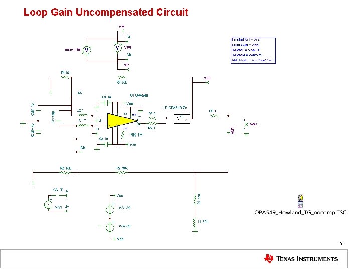 Loop Gain Uncompensated Circuit 3 
