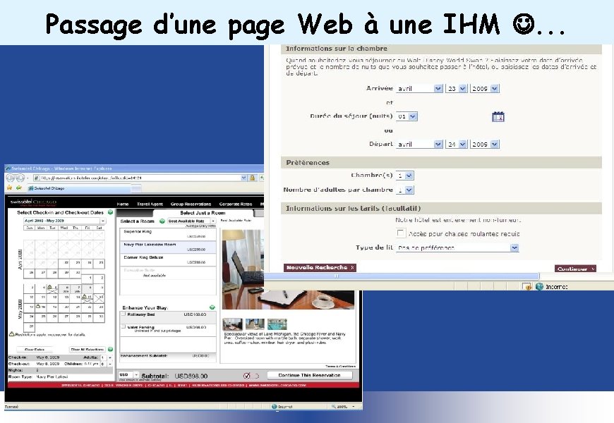 Passage d’une page Web à une IHM . . . Introduction : plasticité des