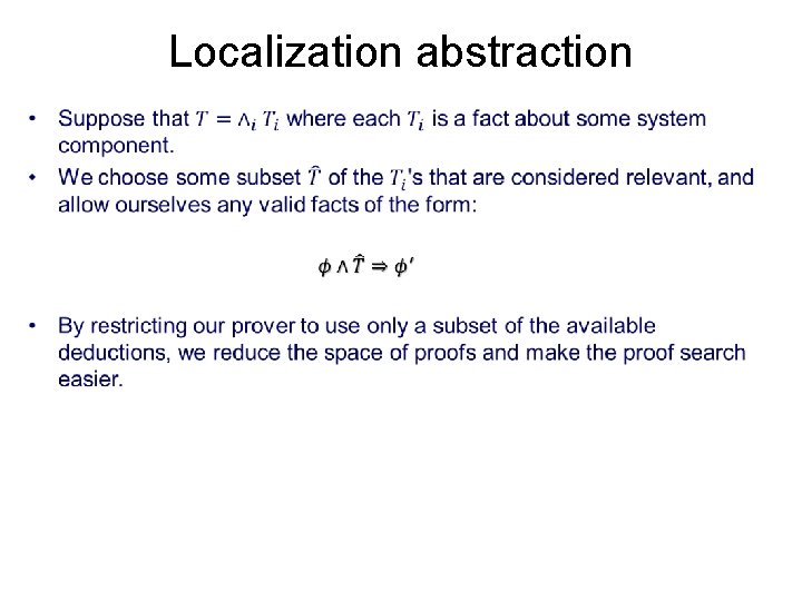 Localization abstraction • 