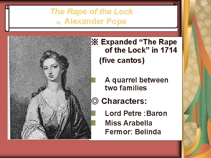 The Rape of the Lock by Alexander Pope ※ Expanded “The Rape of the