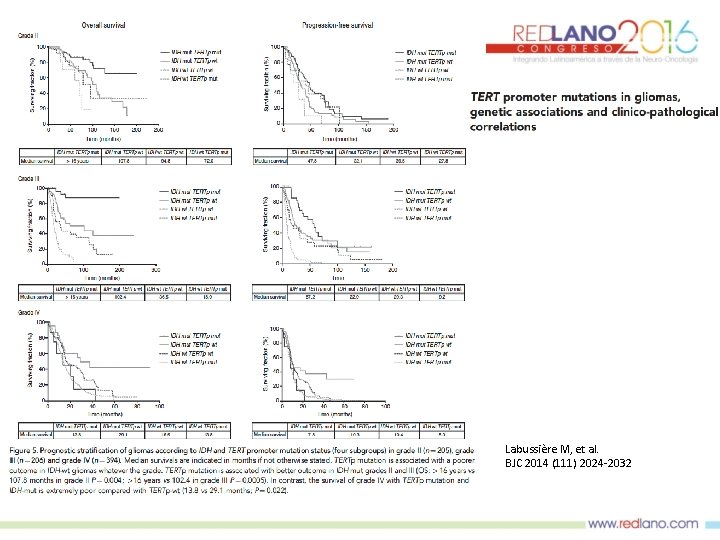 Labussière M, et al. BJC 2014 (111) 2024 -2032 