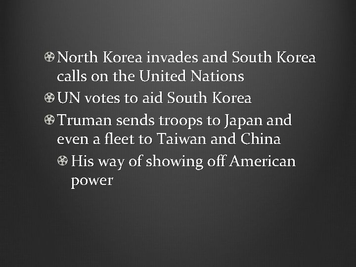 North Korea invades and South Korea calls on the United Nations UN votes to