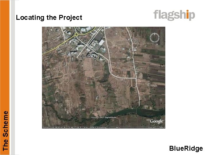 The Scheme Locating the Project Blue. Ridge 