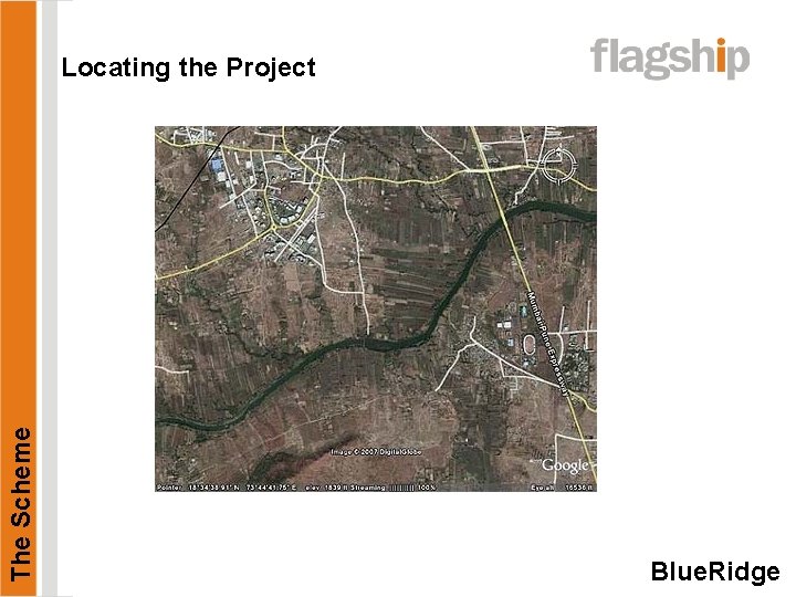 The Scheme Locating the Project Blue. Ridge 