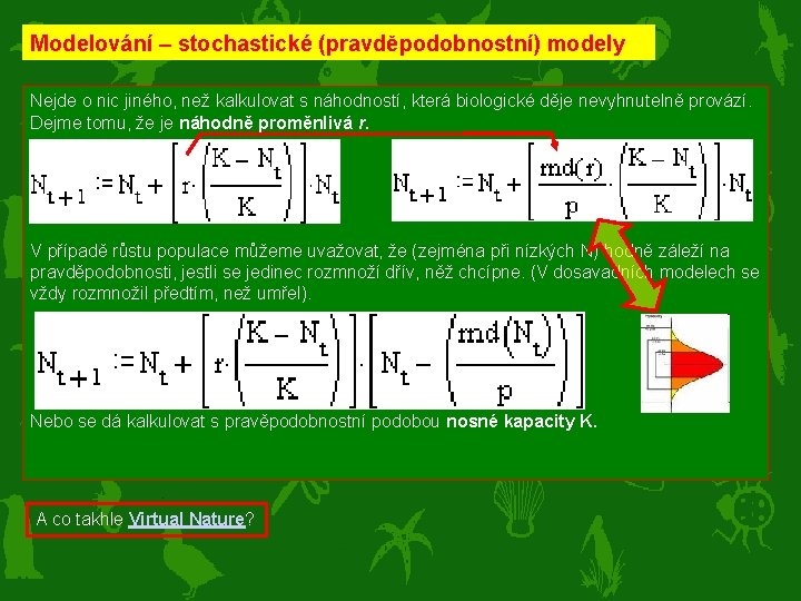 Modelování – stochastické (pravděpodobnostní) modely Nejde o nic jiného, než kalkulovat s náhodností, která