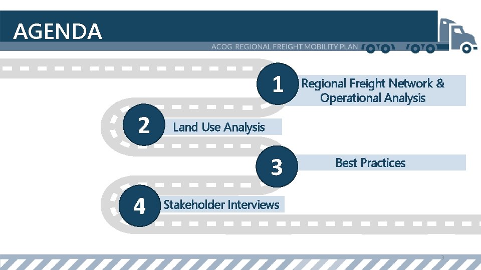 AGENDA 1 2 Land Use Analysis 3 4 Regional Freight Network & Operational Analysis