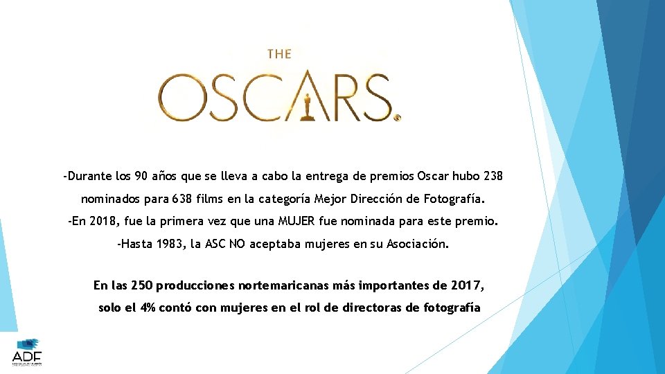 -Durante los 90 años que se lleva a cabo la entrega de premios Oscar