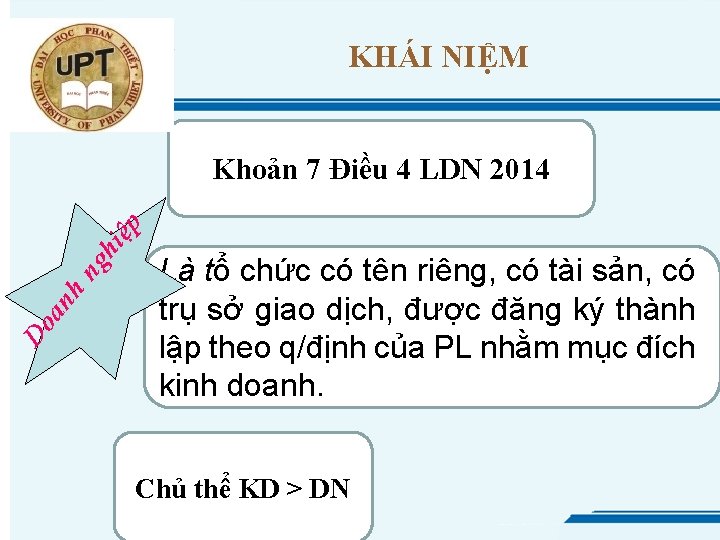 KHÁI NIỆM Do an h ng h iệp Khoản 7 Điều 4 LDN 2014