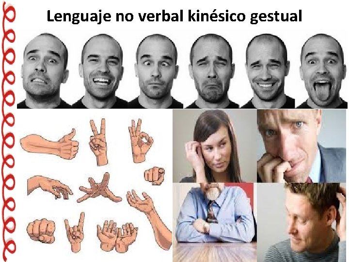 Lenguaje no verbal kinésico gestual 