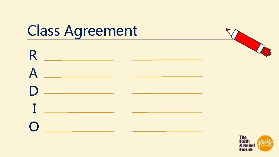 Class Agreement R A D I O 