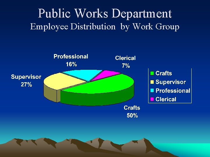 Public Works Department Employee Distribution by Work Group 